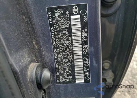 2013 Toyota Prius from USA, damaged, VIN JTDKN3DU1D5644611